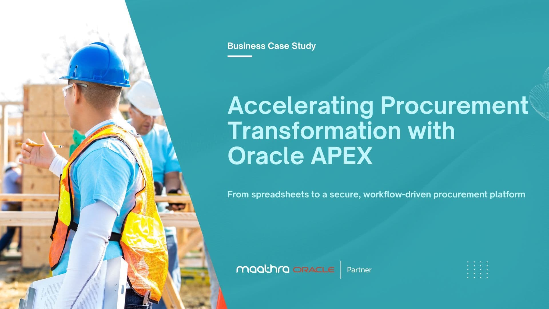 Accelerating Procurement Transformation with Oracle APEX