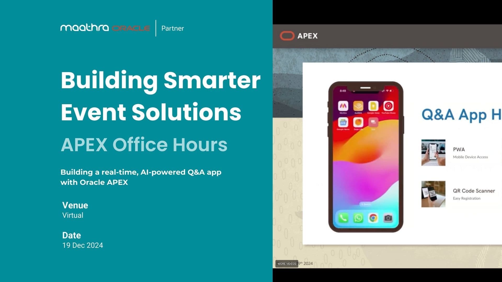 Building Smarter Event Solutions with Oracle APEX: Q&A App in Action