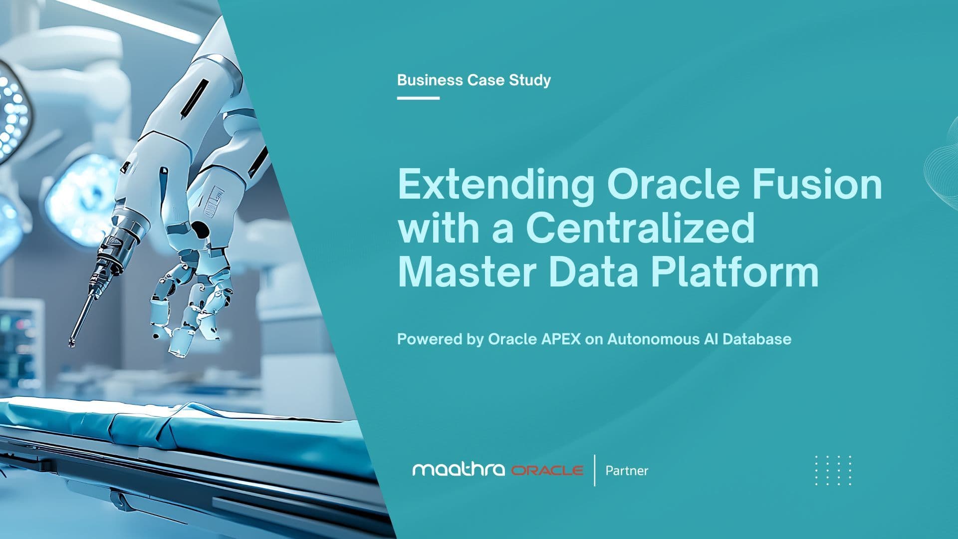 Extending Oracle Fusion with Oracle APEX MDM