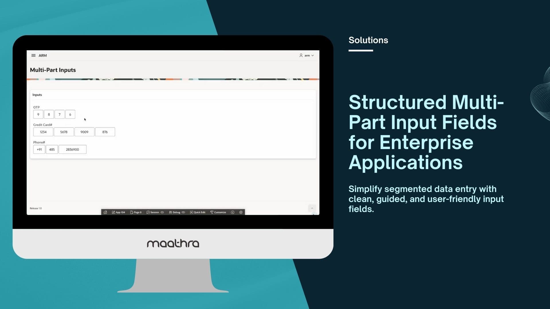 Structured Multi-Part Input Fields